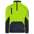 House of Uniforms The Bad Rain Defend Waterproof Jumper | 1/4 Zip Bad Workwear Yellow