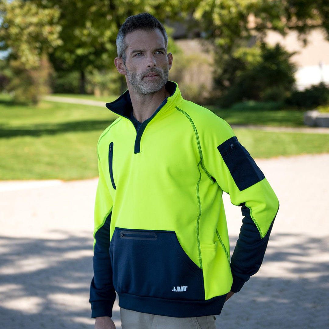 House of Uniforms The Bad Rain Defend Waterproof Jumper | 1/4 Zip Bad Workwear