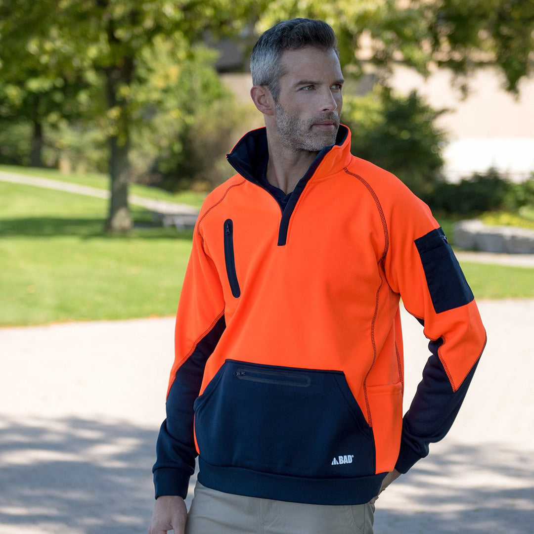 House of Uniforms The Bad Rain Defend Waterproof Jumper | 1/4 Zip Bad Workwear