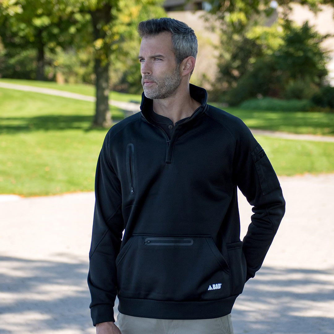 House of Uniforms The Bad Rain Defend Waterproof Jumper | 1/4 Zip Bad Workwear