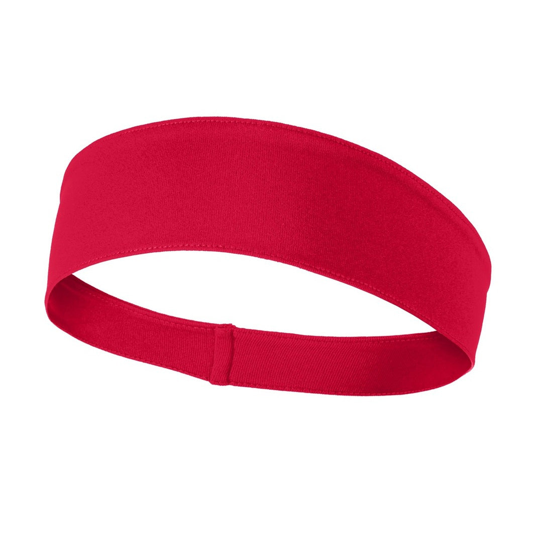House of Uniforms The Competitor Headband | Adults Sport-Tek Red