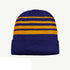 House of Uniforms The Multi Stripe Beanie | Unisex Grace Collection Royal/Gold