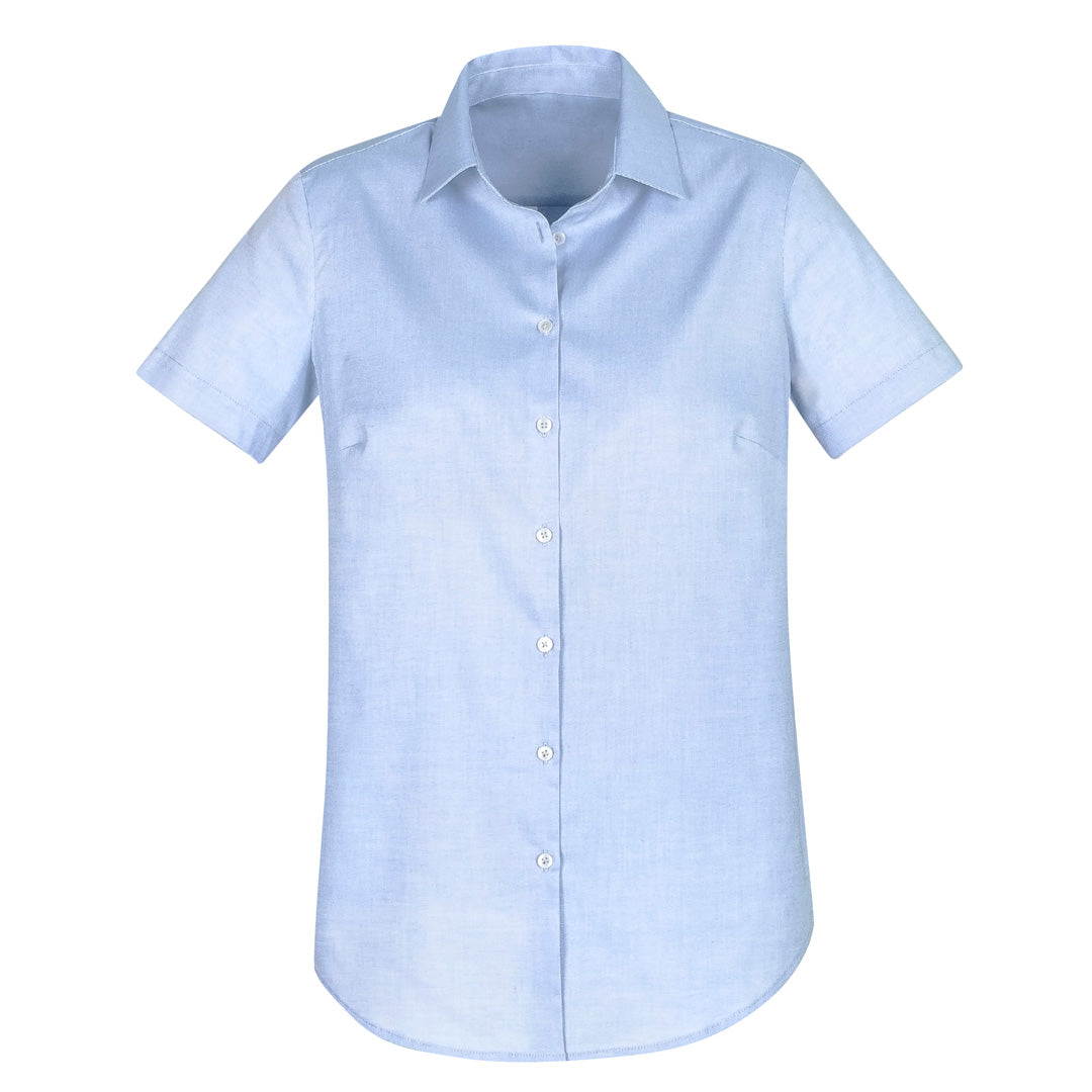 House of Uniforms The Camden Shirt | Ladies | Short Sleeve Biz Collection Light Blue