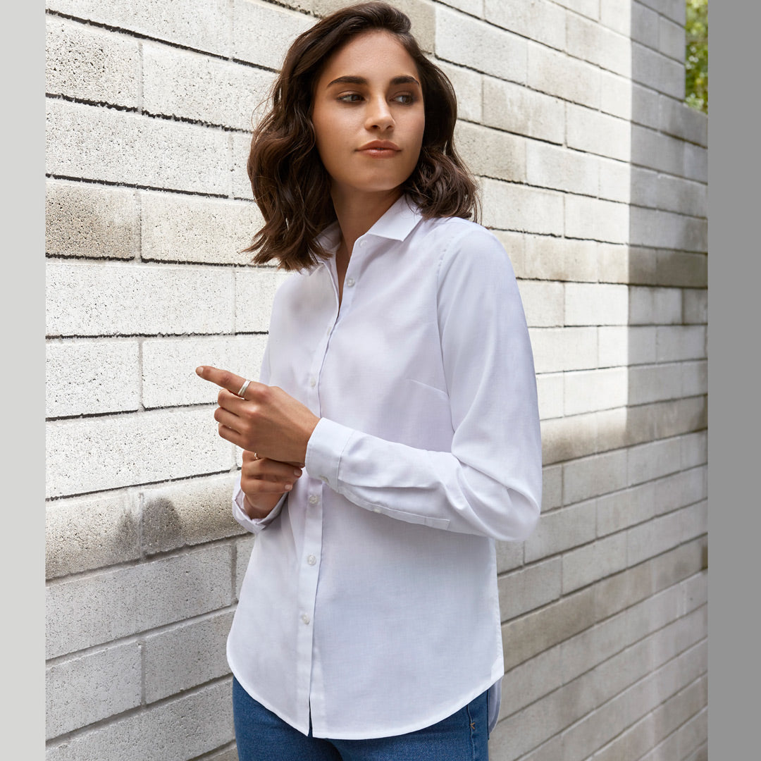 House of Uniforms The Memphis Shirt | Ladies | Long Sleeve Biz Collection