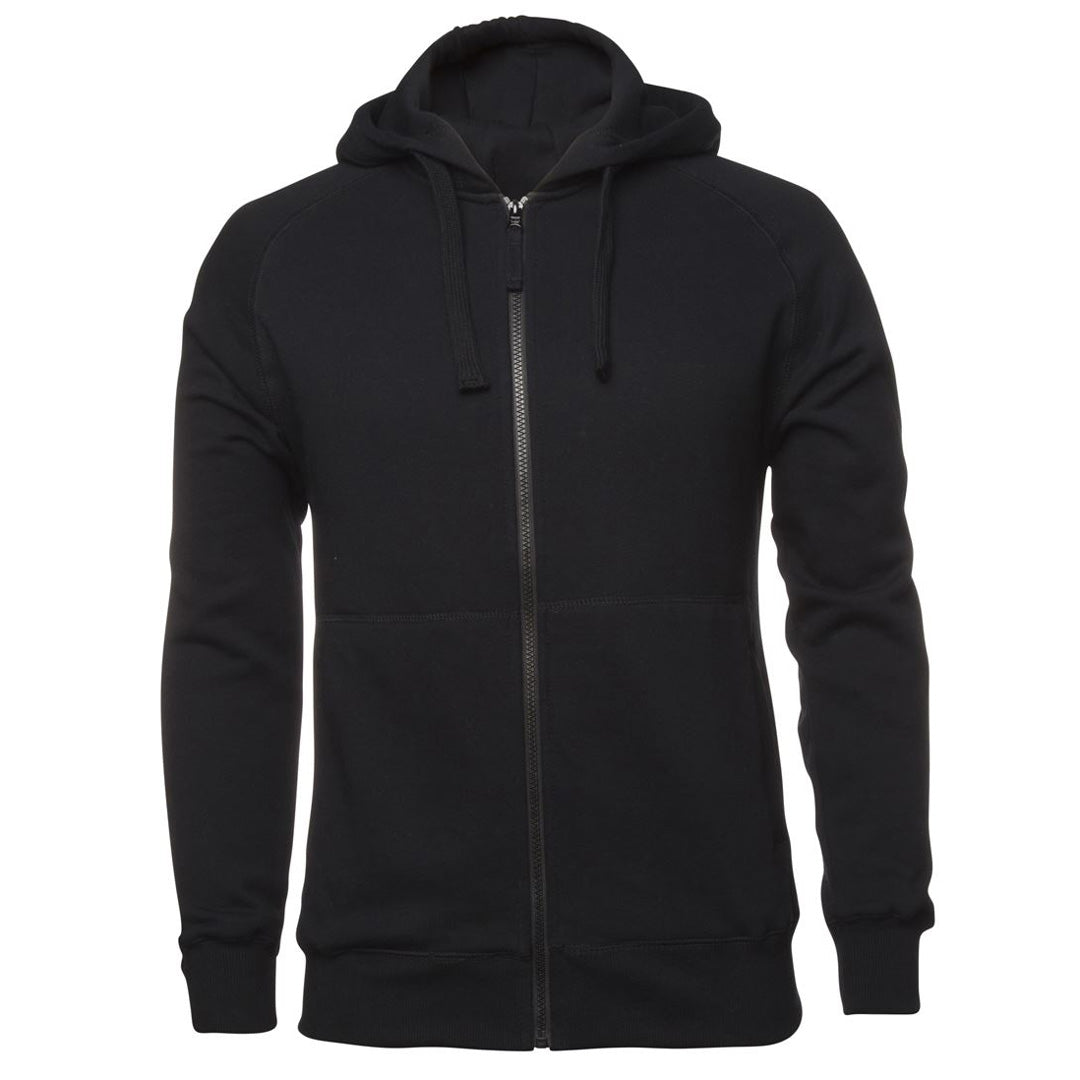 House of Uniforms The Zip Raglan Sleeve Hoodie | Adults Jbs Wear Black
