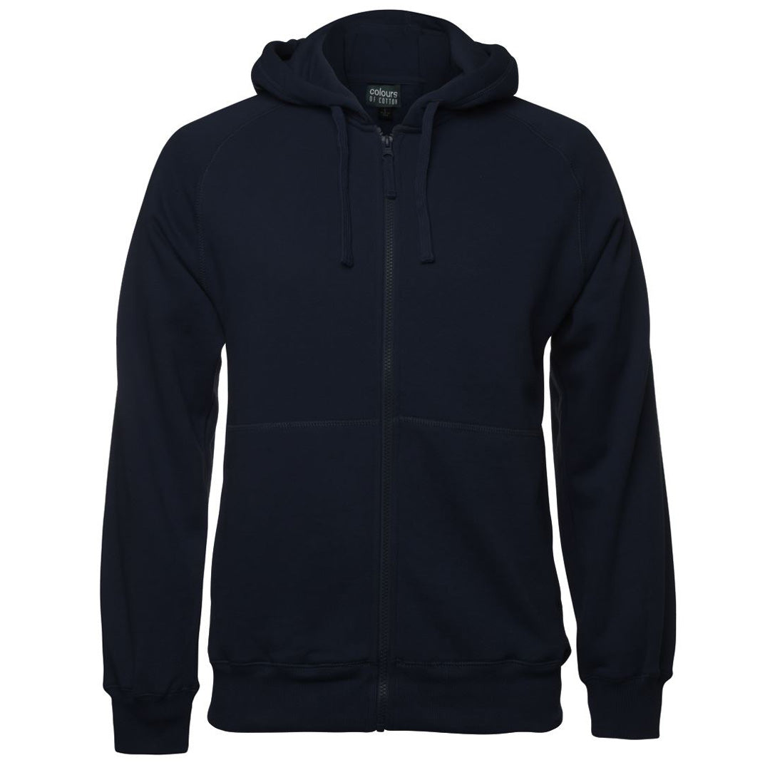 House of Uniforms The Zip Raglan Sleeve Hoodie | Adults Jbs Wear Navy