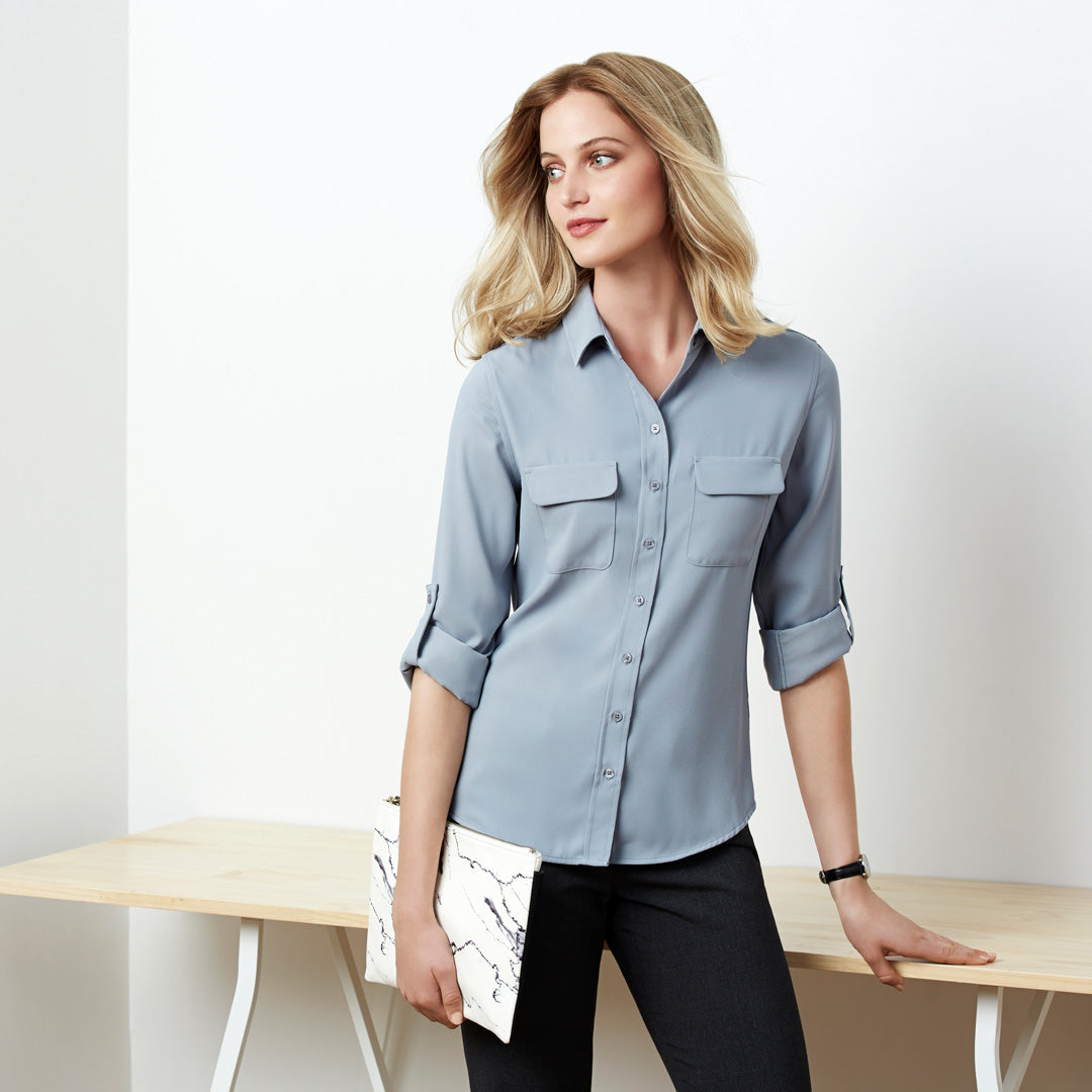 House of Uniforms The Madison Shirt | Ladies | Long Sleeve Biz Collection