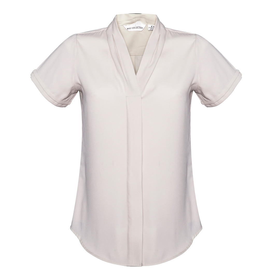 House of Uniforms The Madison Shirt | Ladies | Short Sleeve Biz Collection Ivory