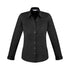 House of Uniforms The Monaco Shirt | Ladies | Long Sleeve Biz Collection Black