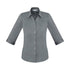 House of Uniforms The Monaco Shirt | Ladies | 3/4 Sleeve Biz Collection Platinum