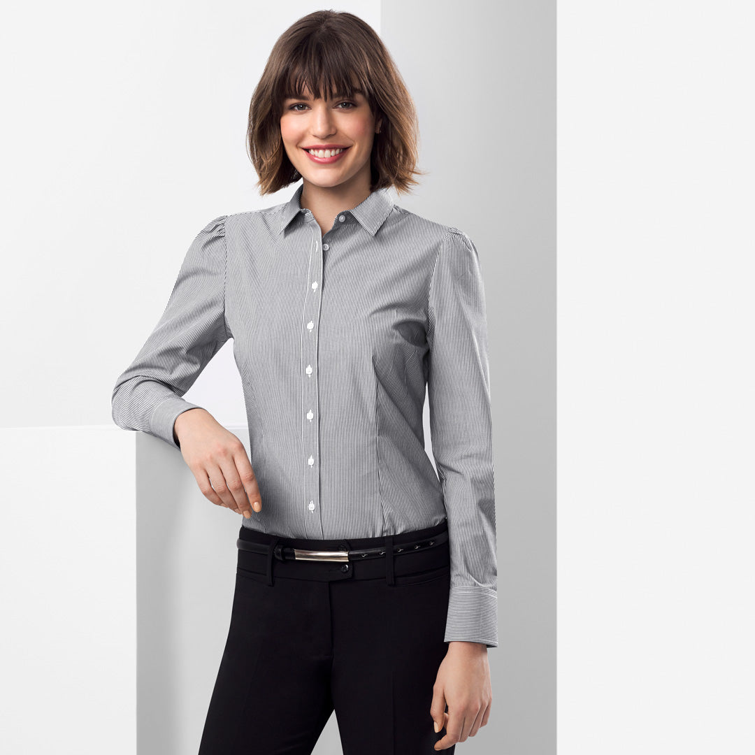 House of Uniforms The Euro Shirt | Ladies | Long Sleeve Biz Collection