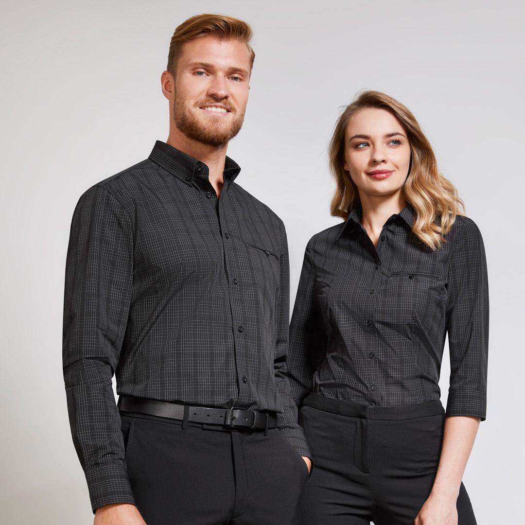 House of Uniforms The Harper Shirt | Mens | Long Sleeve Biz Collection