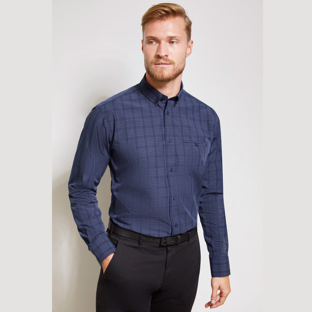 House of Uniforms The Harper Shirt | Mens | Long Sleeve Biz Collection
