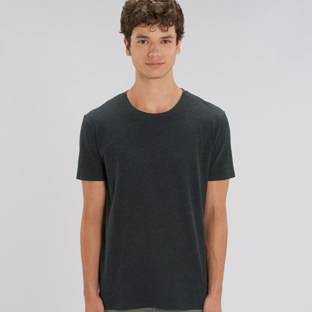 House of Uniforms The Creator Tee | Marle Colours | Unisex Stanley Stella Heather Black Denim