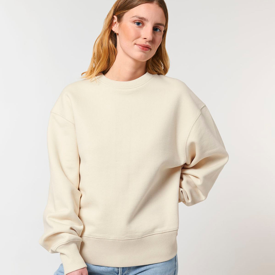 House of Uniforms The Radder Heavy Crew Neck Jumper | Unisex Stanley Stella