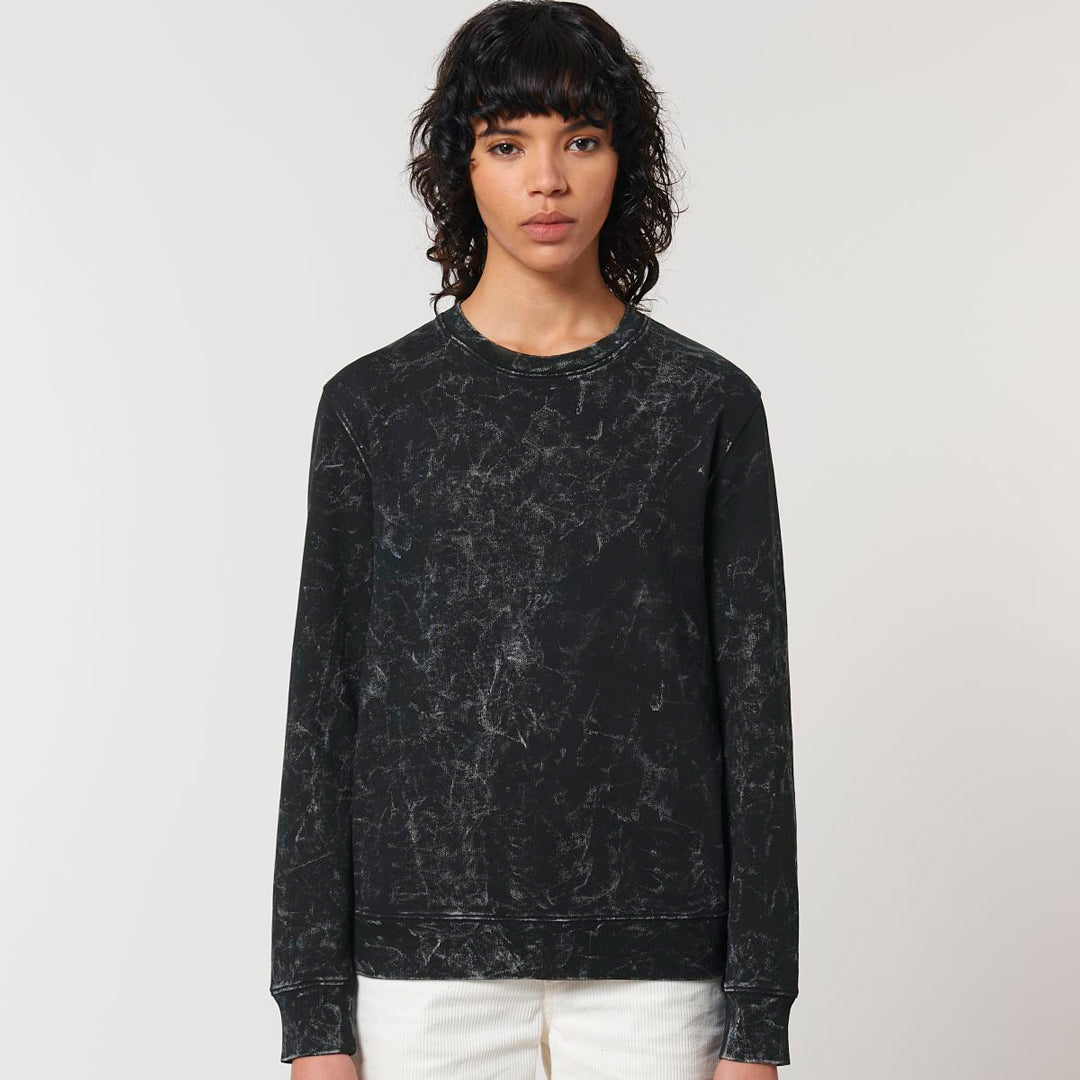 House of Uniforms The Changer Splatter Crew Neck Jumper | Unisex Stanley Stella