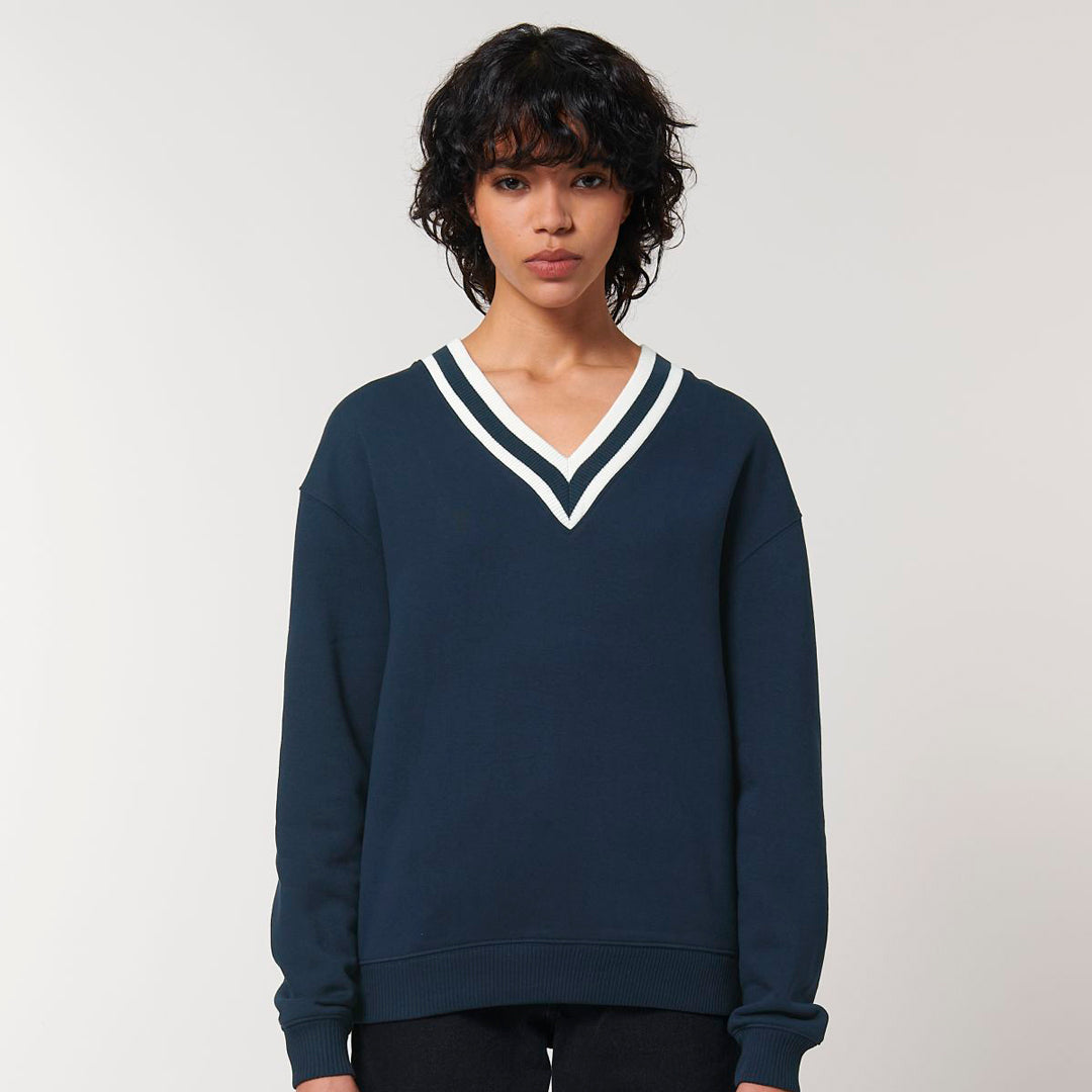 House of Uniforms The Sloaner V Neck Jumper | Unisex Stanley Stella