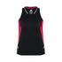 House of Uniforms The Renegade Singlet | Ladies Biz Collection Black/Red/Silver