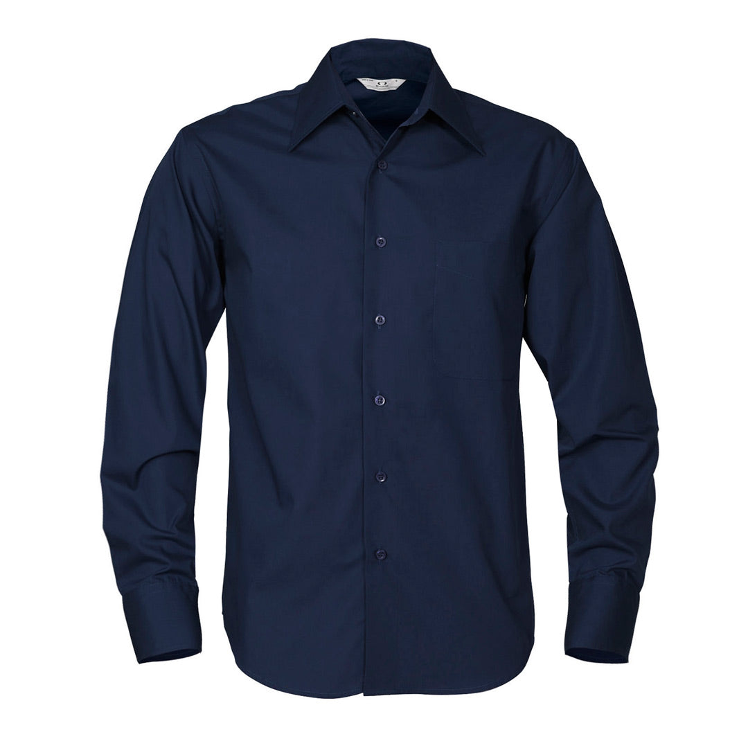 House of Uniforms The Metro Shirt | Mens | Long Sleeve Biz Collection Navy