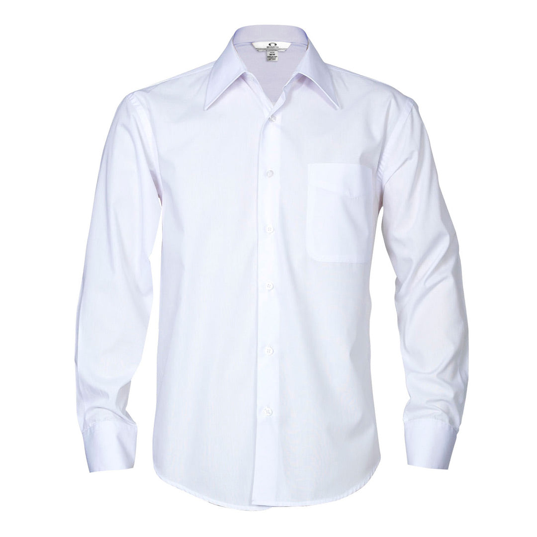 House of Uniforms The Metro Shirt | Mens | Long Sleeve Biz Collection White