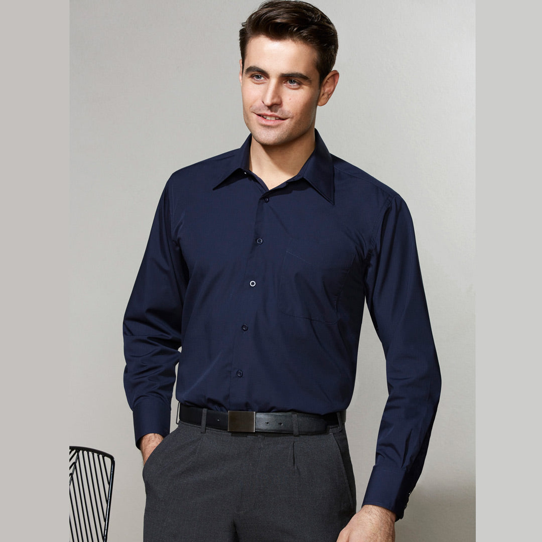 House of Uniforms The Metro Shirt | Mens | Long Sleeve Biz Collection 