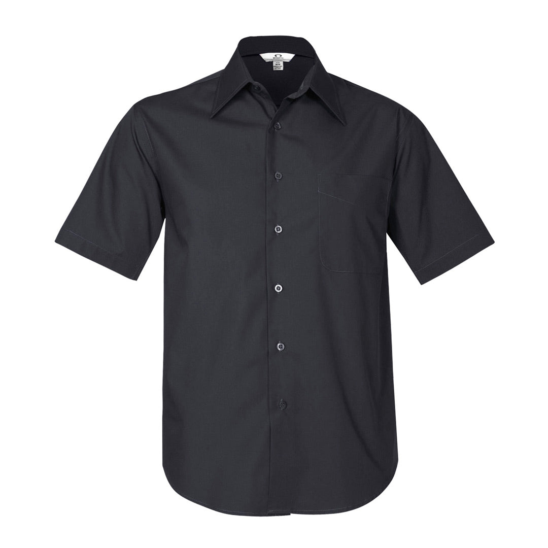 House of Uniforms The Metro Shirt | Mens | Short Sleeve Biz Collection Charcoal