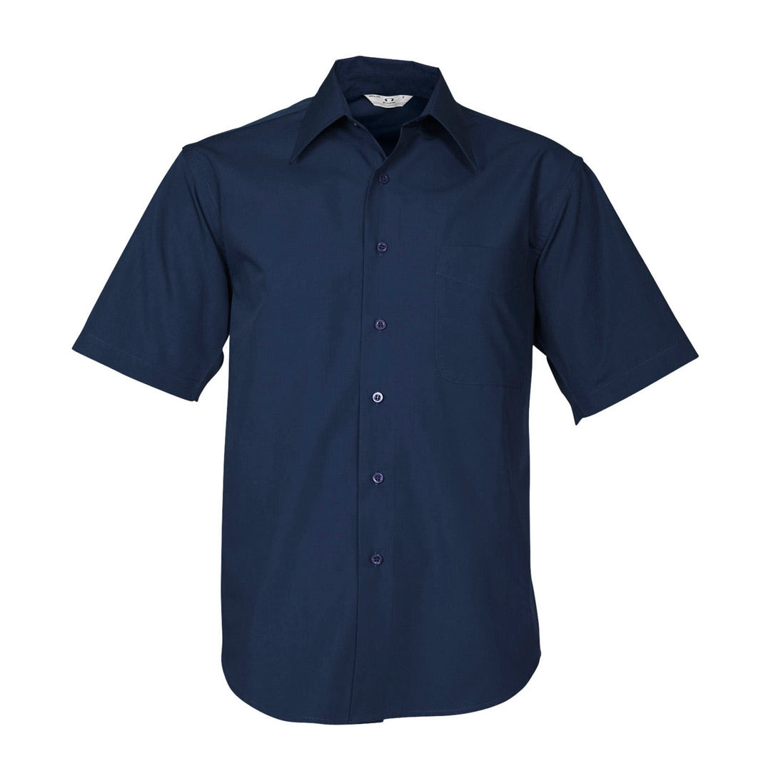 House of Uniforms The Metro Shirt | Mens | Short Sleeve Biz Collection Navy