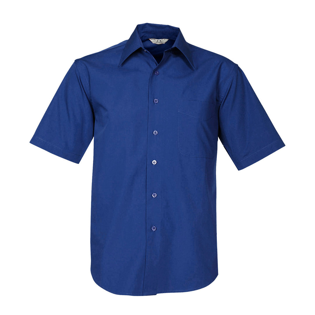 House of Uniforms The Metro Shirt | Mens | Short Sleeve Biz Collection Royal