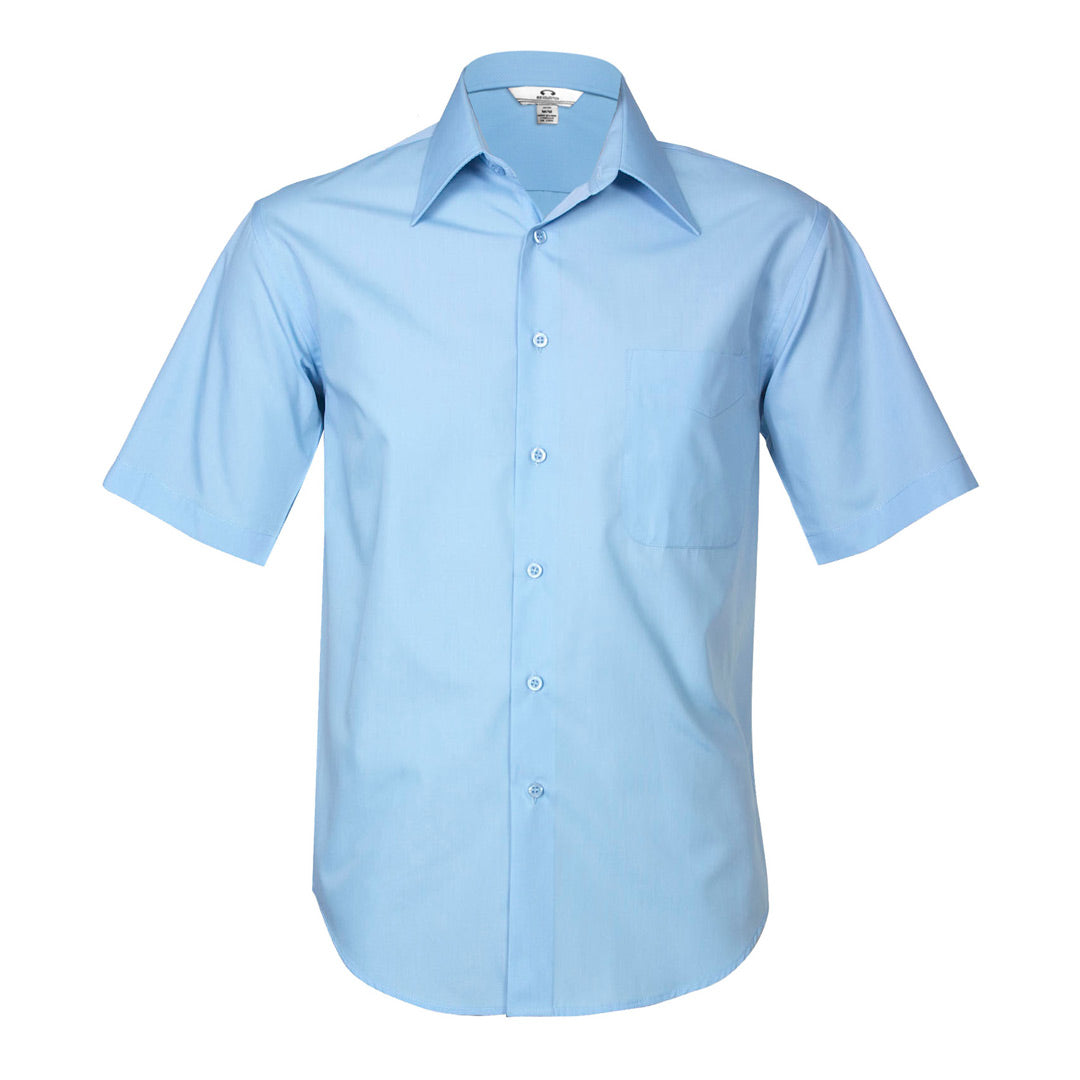 House of Uniforms The Metro Shirt | Mens | Short Sleeve Biz Collection Sky