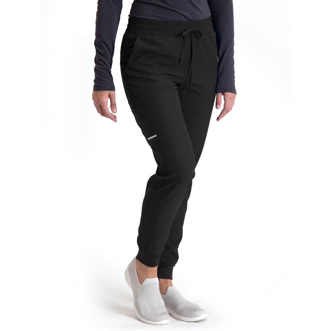 House of Uniforms The Theory Jogger Scrub Pant | Regular | Ladies | Skechers Skechers by Barco Black