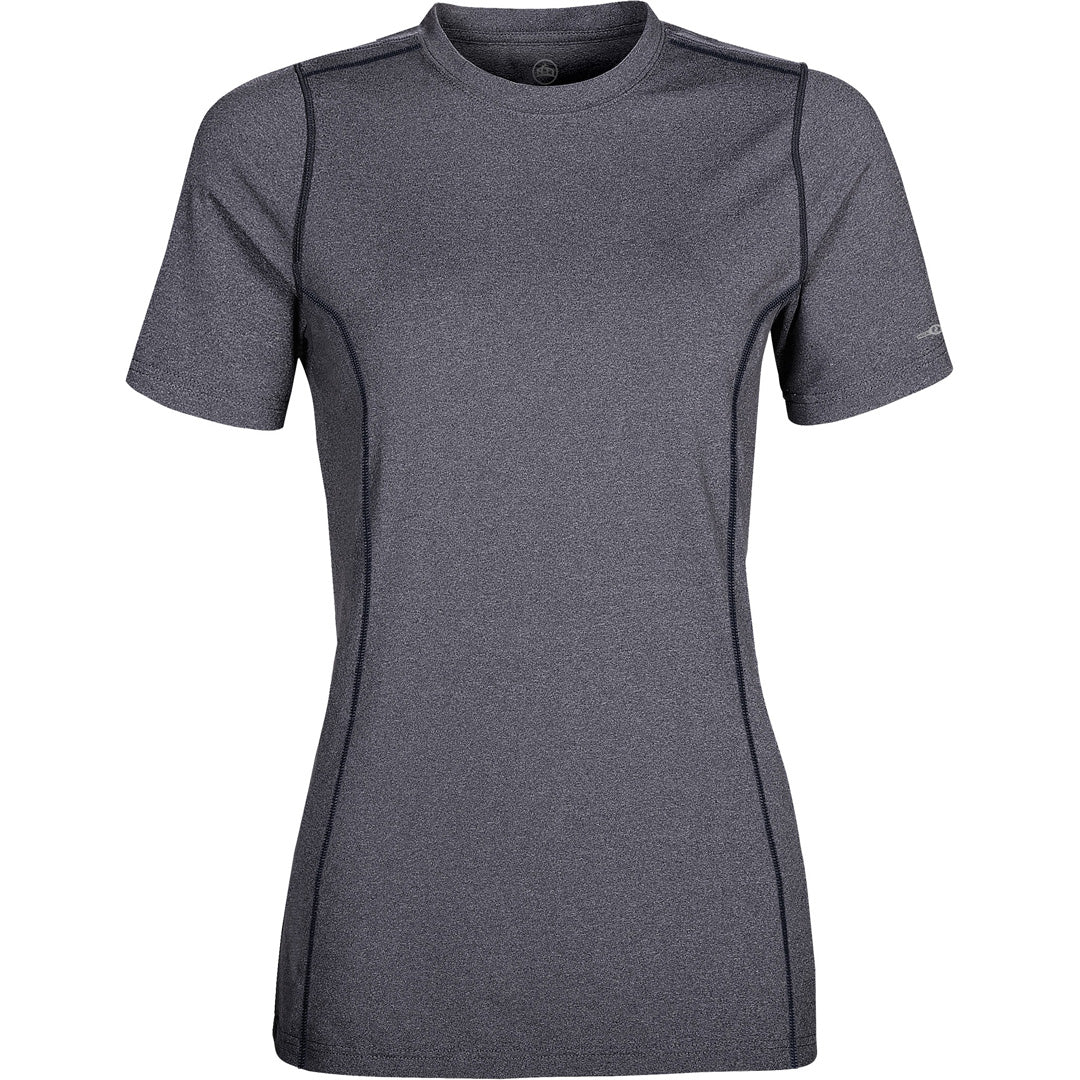 House of Uniforms The Lotus H2X Tee | Ladies Stormtech Navy Marle
