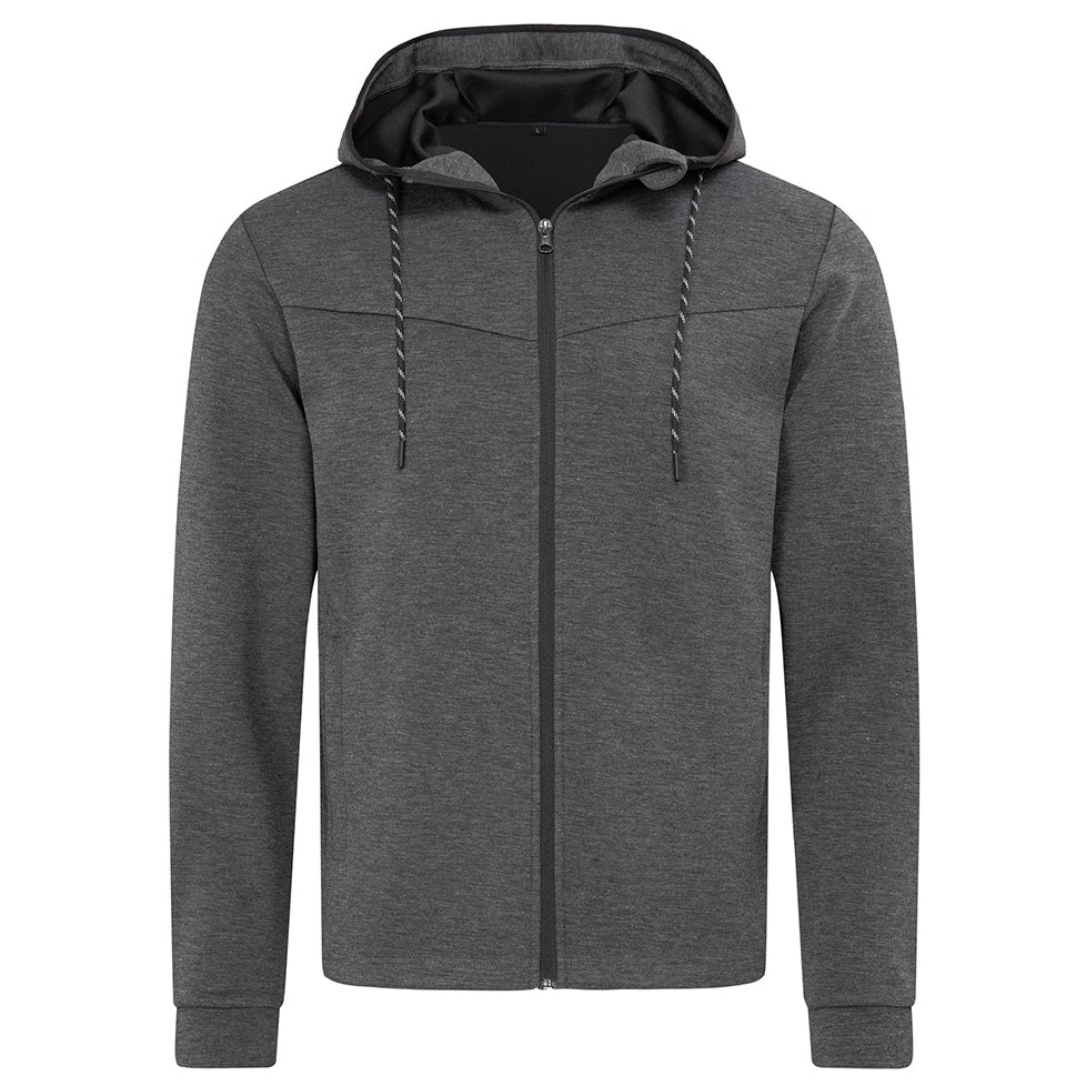 House of Uniforms The Recycled Scuba Jacket | Mens Stedman Charcoal Marle