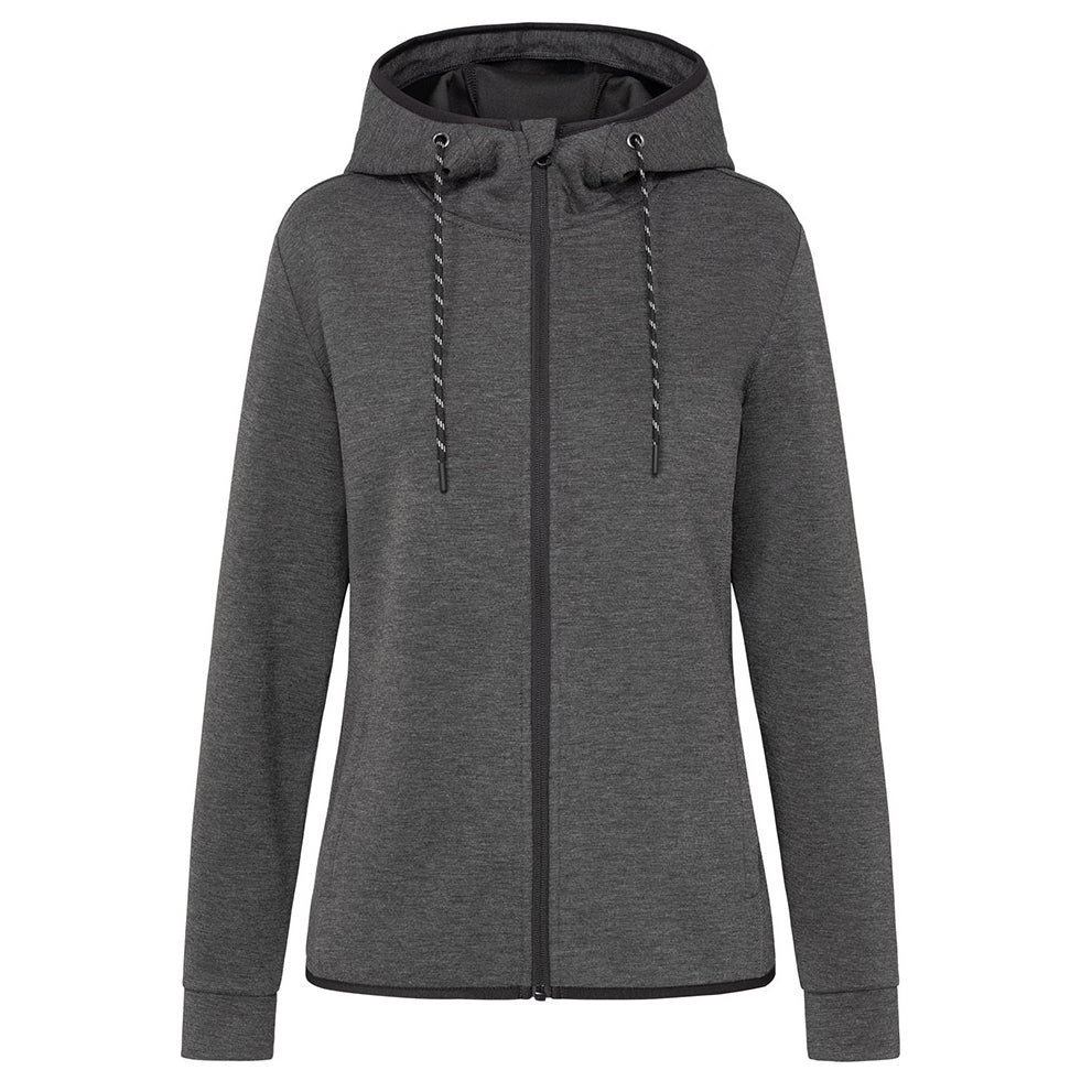 House of Uniforms The Recycled Scuba Jacket | Ladies Stedman Charcoal Marle