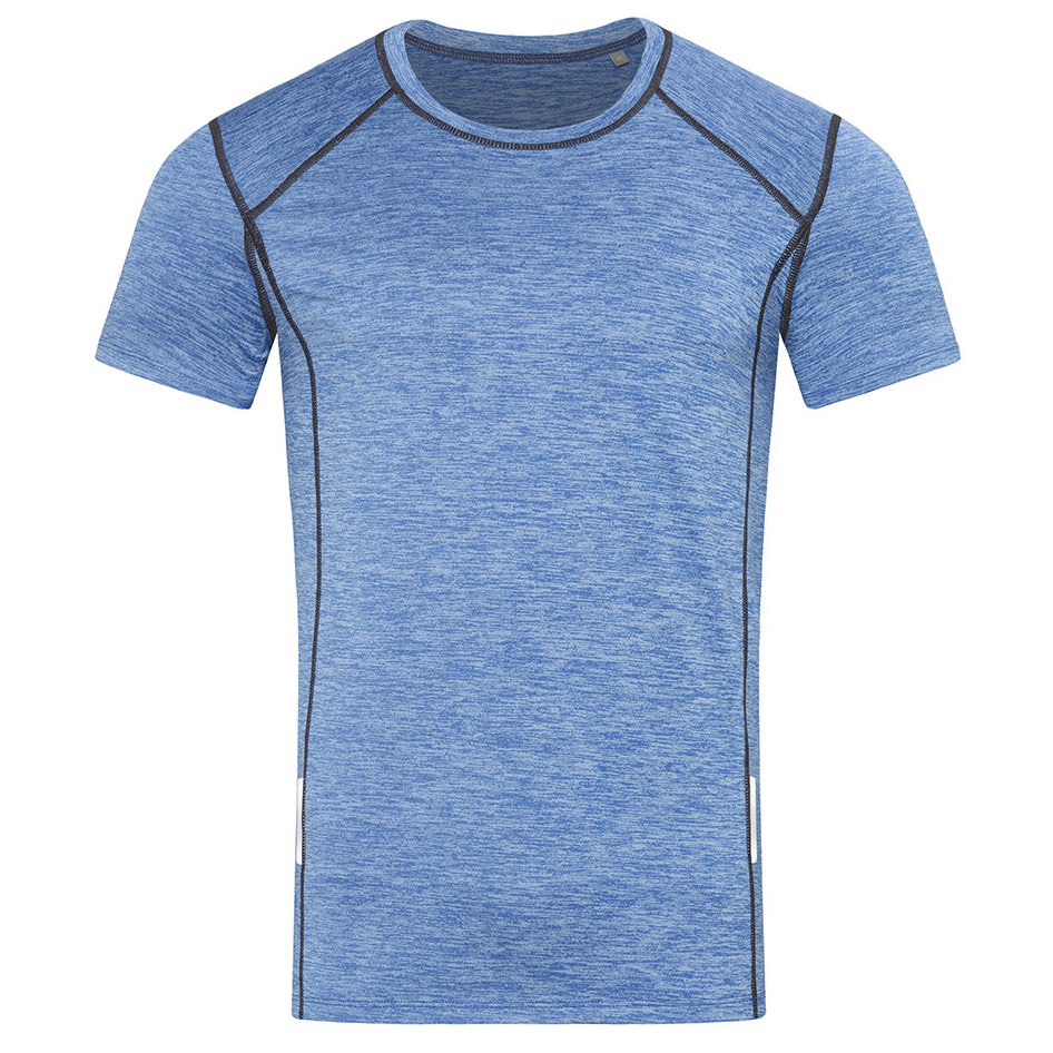 House of Uniforms The Reflect Recycled Sports Tee | Mens Stedman Blue Marle