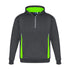 House of Uniforms The Renegade Hoodie | Kids Biz Collection Grey/Lime/Silver