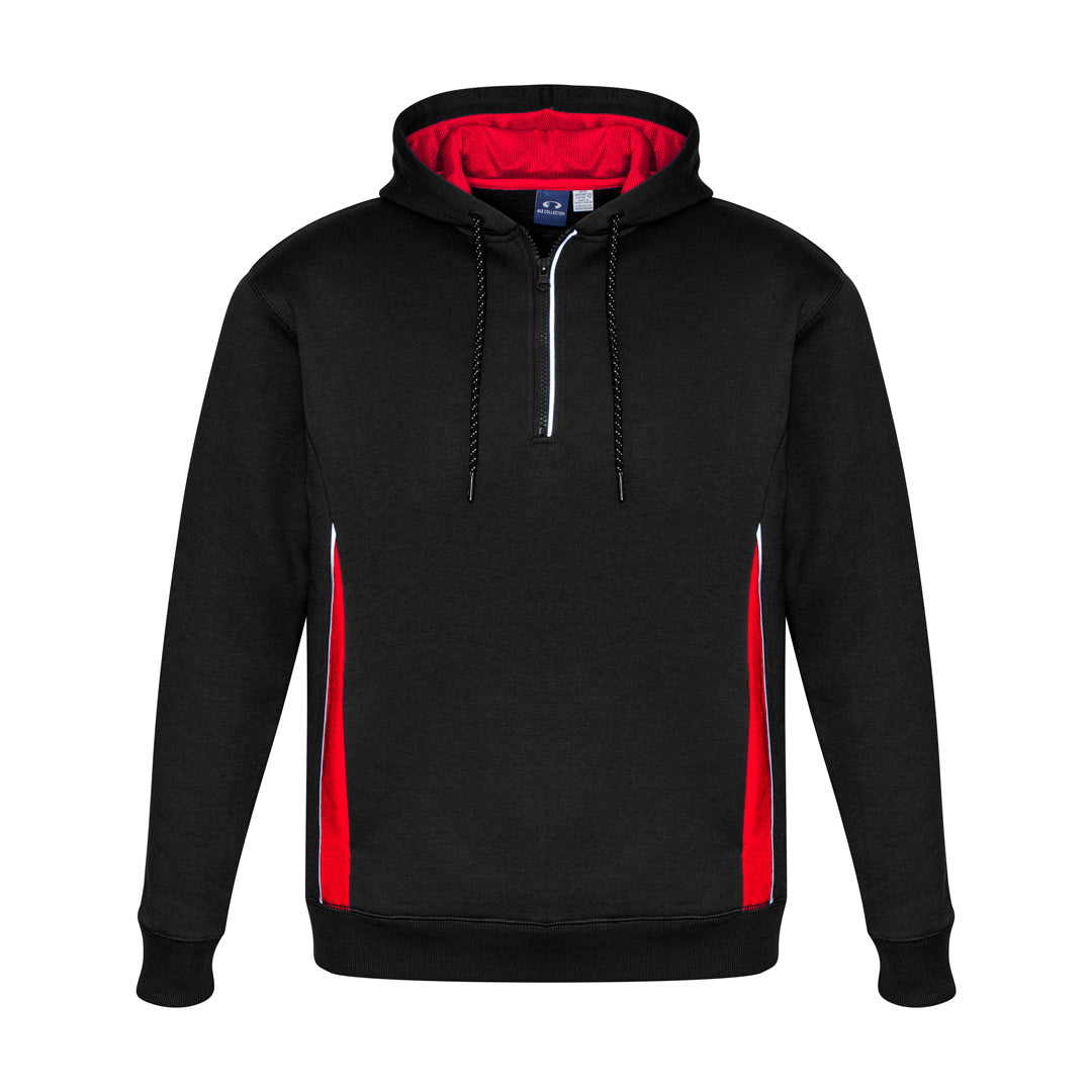 House of Uniforms The Renegade Hoodie | Adults Biz Collection Black/Red/Silver