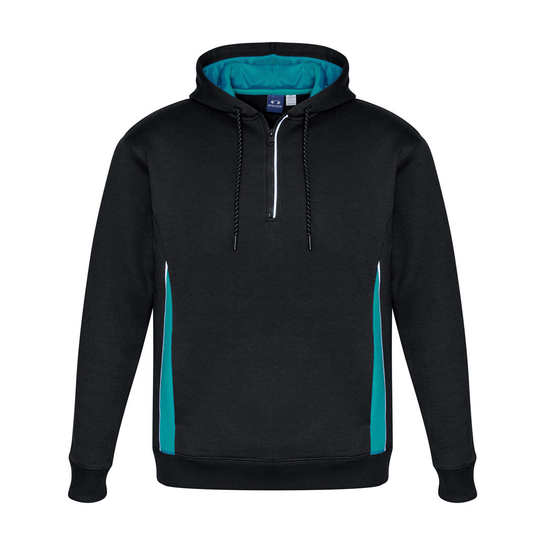 House of Uniforms The Renegade Hoodie | Adults Biz Collection Black/Teal/Silver
