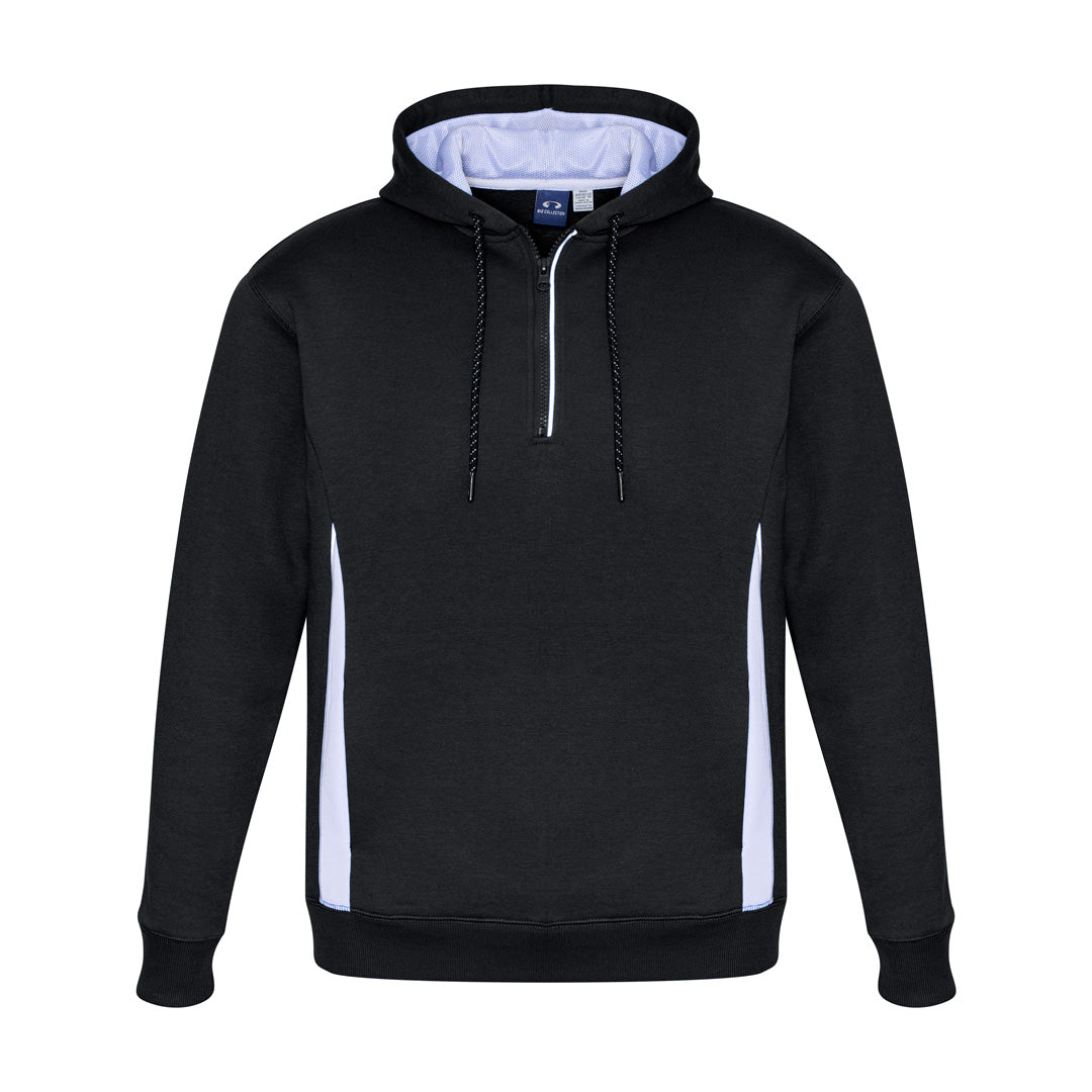 House of Uniforms The Renegade Hoodie | Adults Biz Collection Black/White/Silver