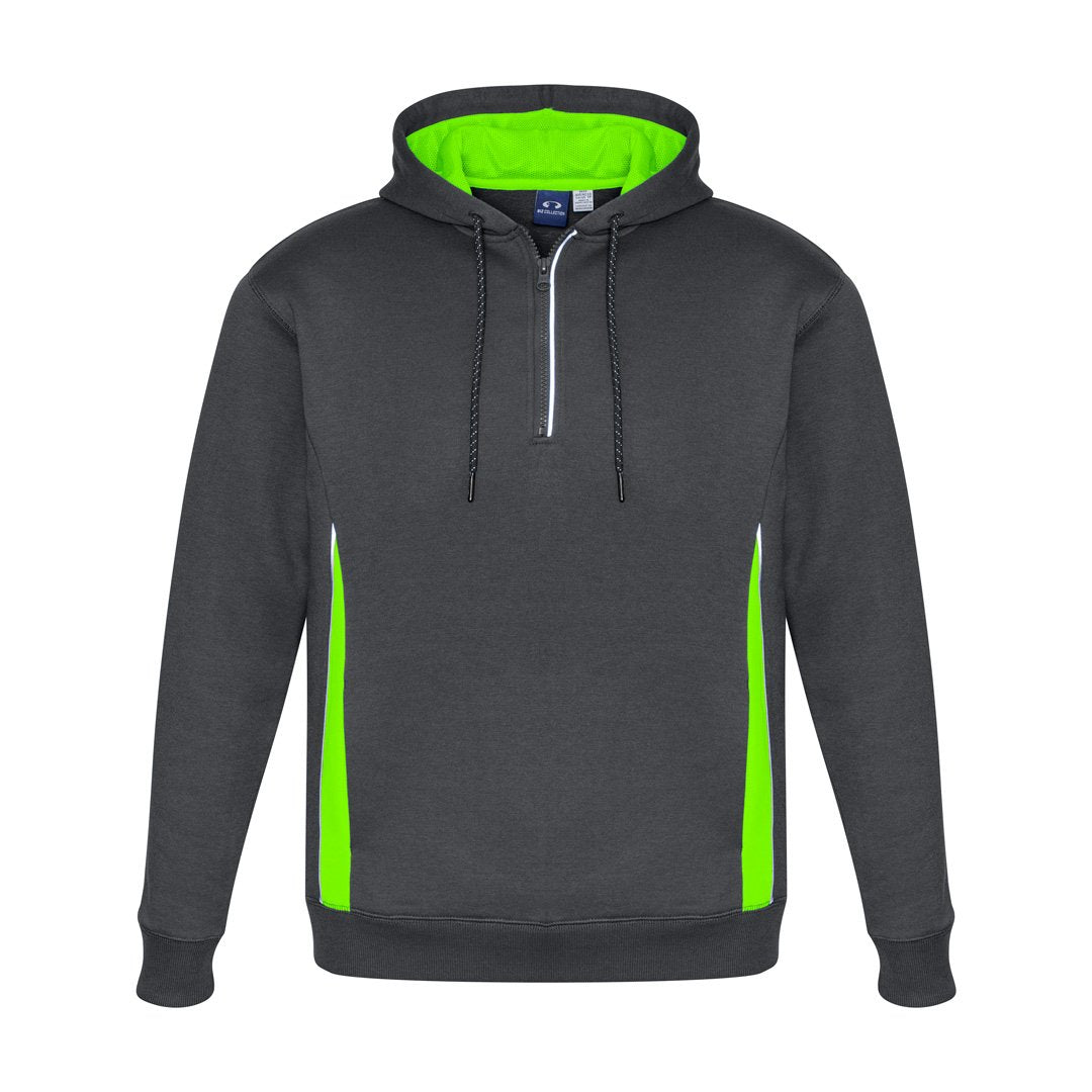 House of Uniforms The Renegade Hoodie | Adults Biz Collection Grey/Lime/Silver