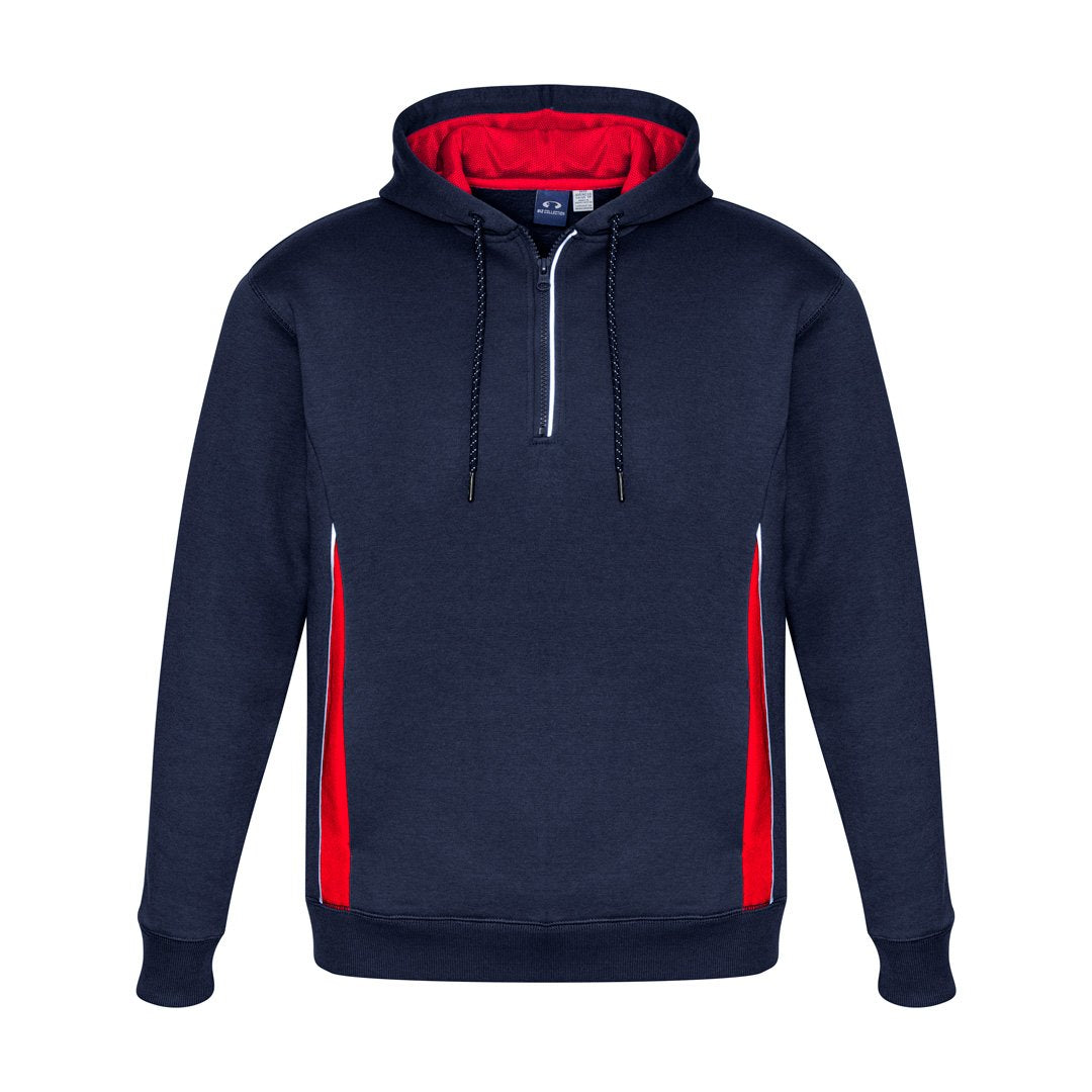 House of Uniforms The Renegade Hoodie | Adults Biz Collection Navy/Red/Silver