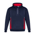 House of Uniforms The Renegade Hoodie | Adults Biz Collection Navy/Red/Silver