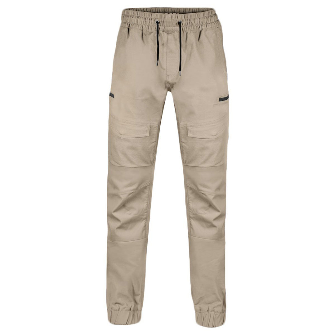 House of Uniforms The Bad Saviour Cuffed Work Pant | Mens Bad Workwear Khaki