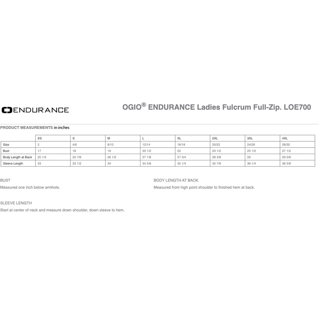 House of Uniforms The Endurance Fulcrum Zip Top | Ladies Ogio Endurance