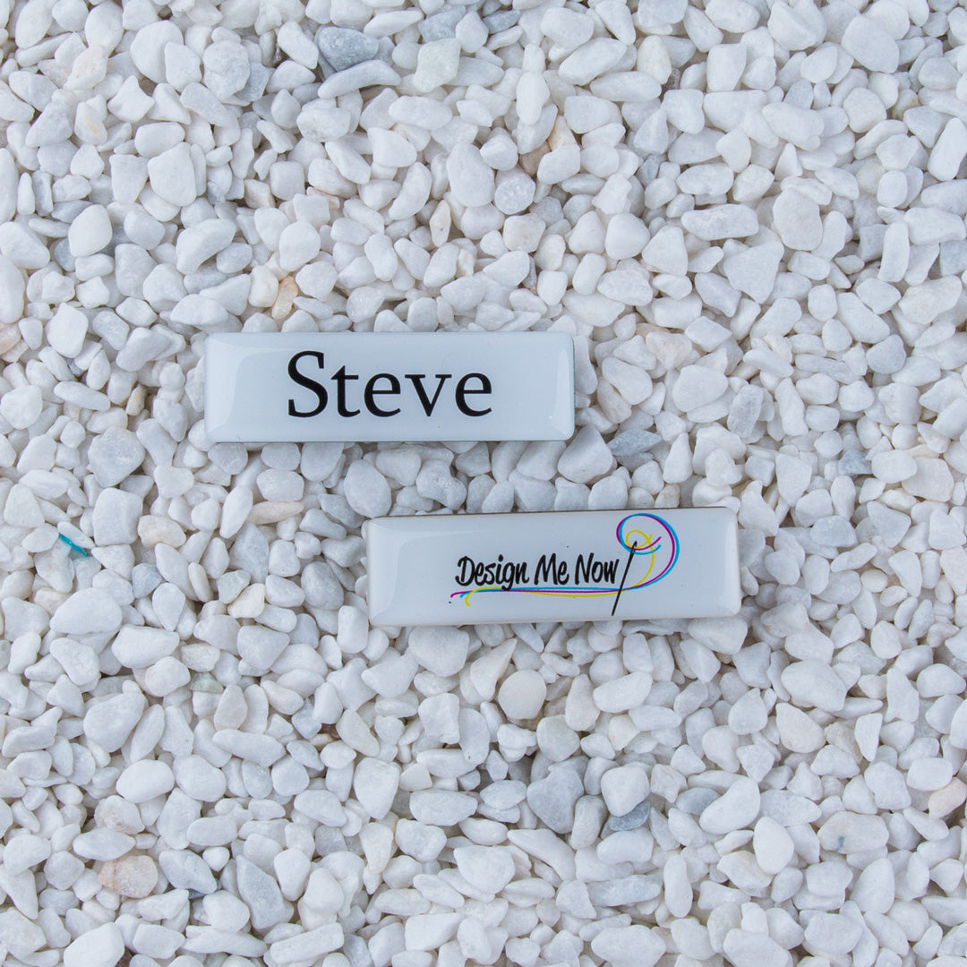 House of Uniforms The Domed Name Badge | Pin or Magnet Fitting House of Uniforms