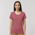 House of Uniforms The Stella Expresser Tee | Crew Neck | Ladies Stanley Stella Heather Cranberry