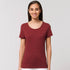House of Uniforms The Stella Expresser Tee | Crew Neck | Ladies Stanley Stella Heather Neppy Burgundy