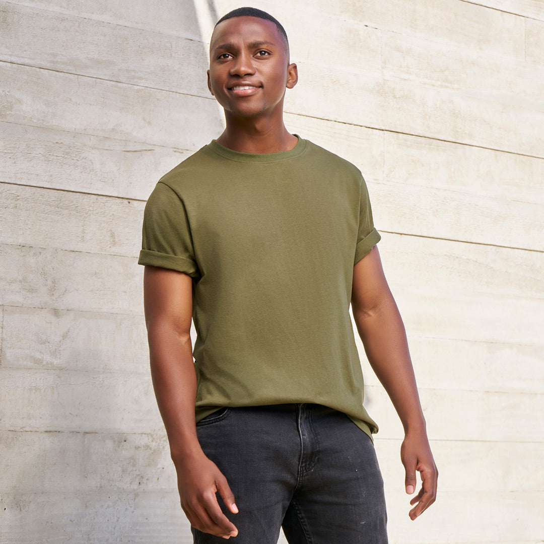 House of Uniforms The Ice Tee | Mens | Short Sleeve | Dark Colours Biz Collection