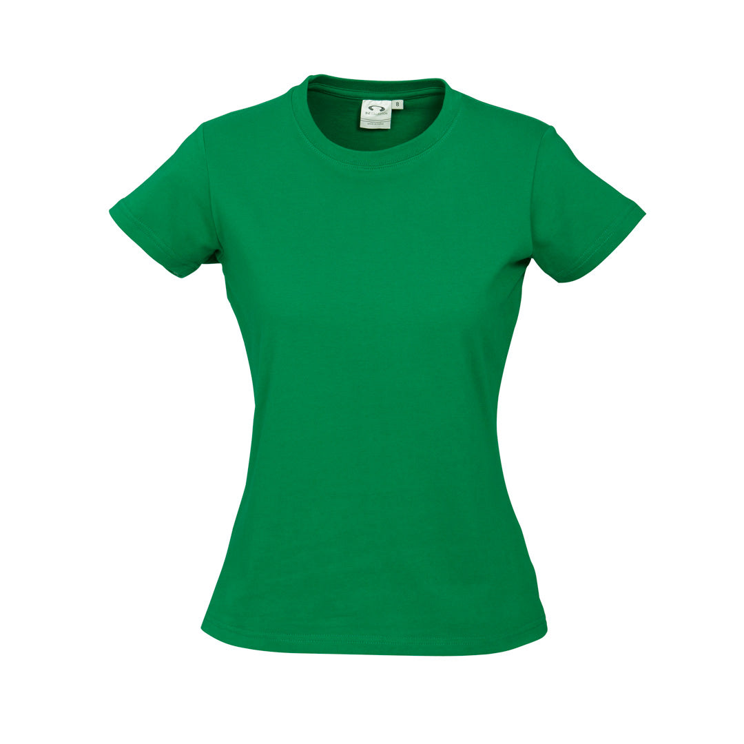 House of Uniforms The Ice Tee | Ladies | Short Sleeve | Bright Colours Biz Collection Kelly Green