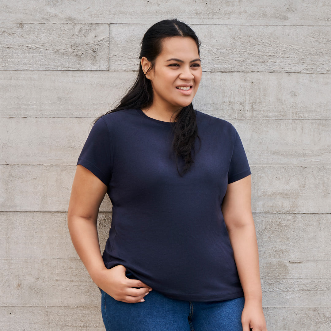 House of Uniforms The Ice Tee | Ladies | Short Sleeve | Dark Colours Biz Collection