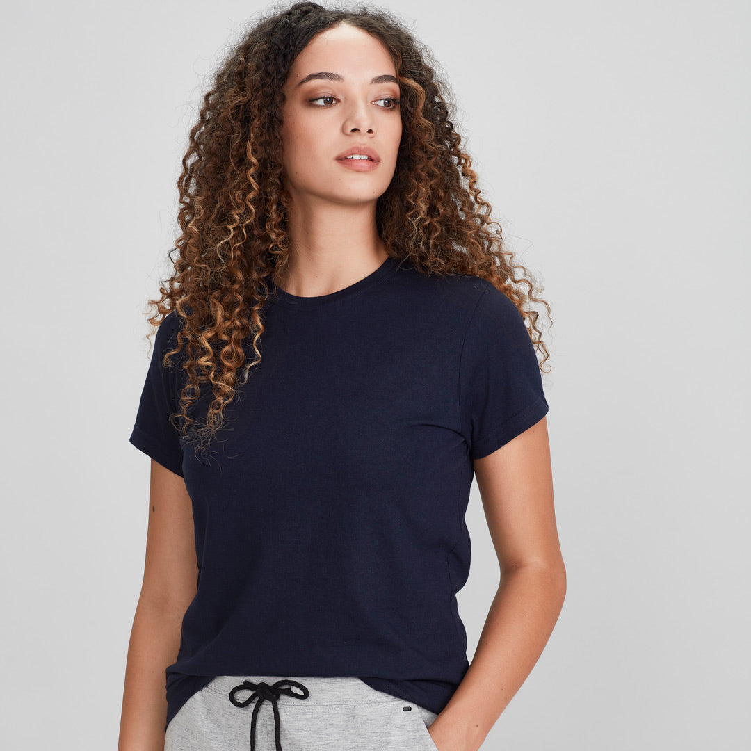 House of Uniforms The Ice Tee | Ladies | Short Sleeve | Dark Colours Biz Collection